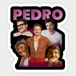 Vintage Pedro Pascal in 90's/Y2K Sticker